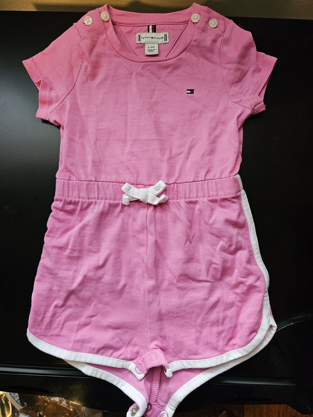 Tommy Hilfiger Pink Baby Romper